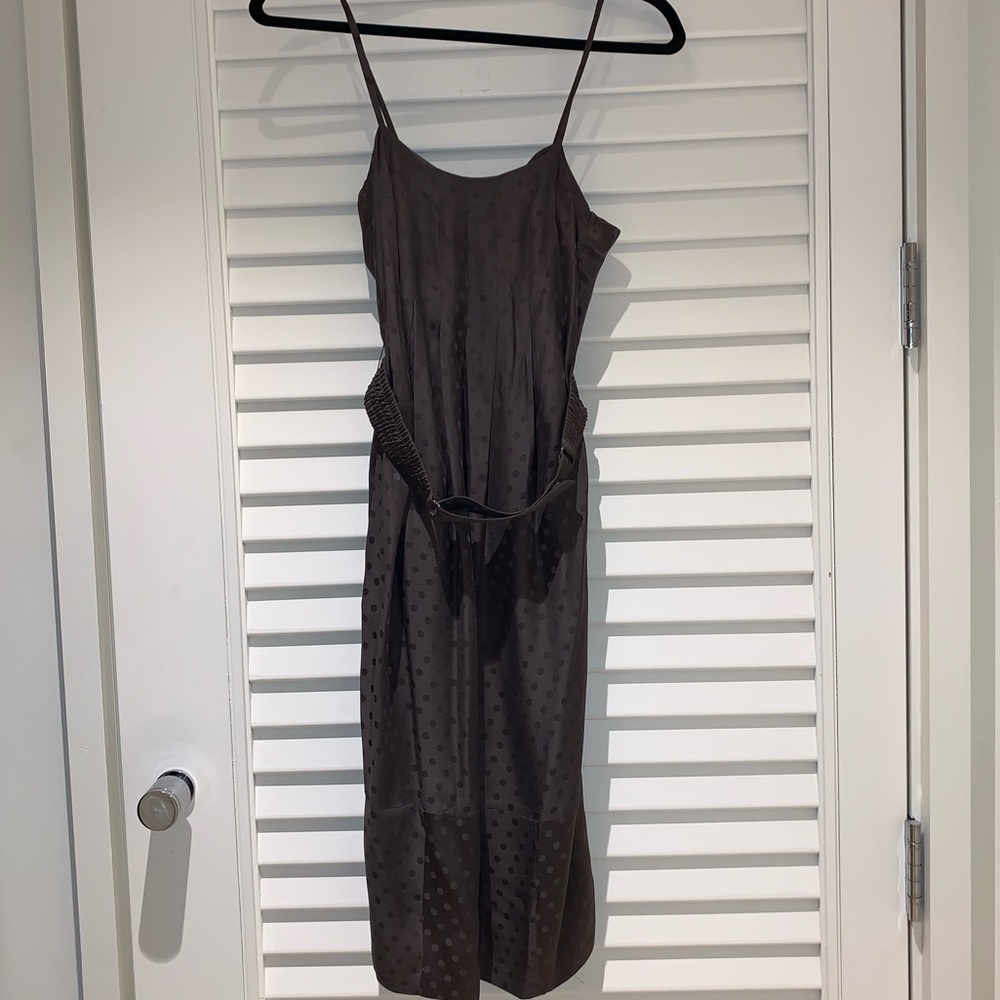 Rebecca Taylor silk belted midi dress